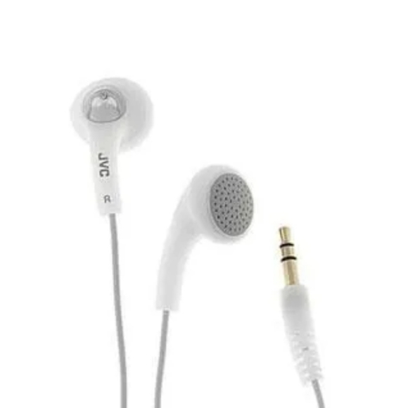 10 for 100. JVC gummy coconut white stereo headphones with remote and microphone - Picture 2 of 3